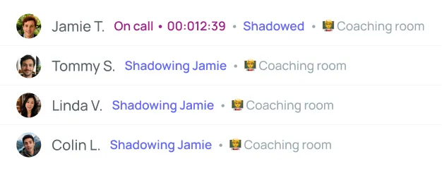 Salle de coaching : Tommy, Linda et Colin écoutent l’appel en direct de Jamie